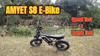 Accurate Speed Test & Range Test AMYET S8 E-Bike