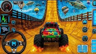 Monster Truck Stunt | Crazy Car Stunt Racing Game – Android Gameplay 