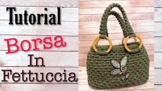 TUTORIAL Borsa Africa - uncinetto   Fettuccia  - crochet bag