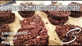 Батончики AMARANTH с ШОКОЛАДОМ | 3 ингредиента | Без духовки | Cocina & Vida Saludable