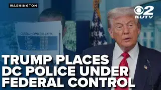 FULL SPEECH: President Donald Trump announces D.C. police 