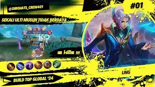 16 KILL!! MANIAC !! SEKALI ULTI LANGSUNG IS DEAD || gameplay ling ~ Mobile Legends 2024