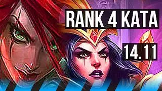 KATARINA vs LEBLANC (MID) | Rank 4 Kata, 11/2/1, 500+ games, Dominating | EUW Challenger | 14.11