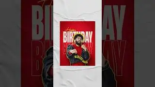Birthday Post Design in Adobe Photoshop | Quick & Easy