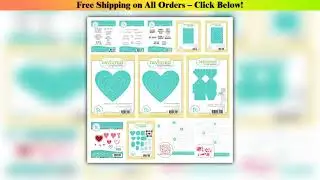 Simple Tags Valentine's Day Metal Cutting Dies Stamps Stencil For DIY Scrapbook Hearts Decoration