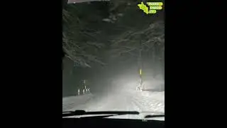 Neve in tarda serata sulla Strada 509 di #ForcadAcero, 25/1/26