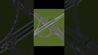 ParClo Interchange Cinematic - Partial Cloverleaf in Cities Skylines