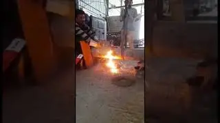 Iron shaft cutting | Lpg  and Oxygen High Pressure gas