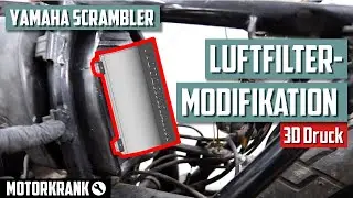 Luftfilterkasten 3D Druck statt offene Luftfilter? - Yamaha XJ550 Scrambler Caf&eacute; Racer Teil 8