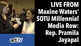 Rep. Pramila Jayapal Interview From The Maxine Waters 2020 SOTU Millennial Media Row Event