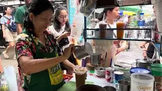 Thai Milk Tea and Iced Coffee - Bangkok Street Food 2023 | 4K HDR