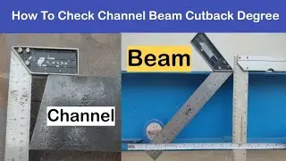 How to check channel Beam Cutback Degree | cutback formula #pipefittertraining