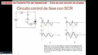 Circuito control de fase con SCR