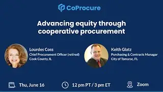 Advancing equity through cooperative procurement