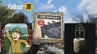 Fallout 76 - Morbid Well 1ST - Games Room / Traveling Lamp Salesman Bundle - Showcase