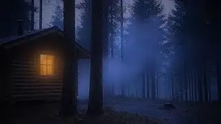 🌧️ Rainy Night in a Cabin in the Woods | Sleep & Relax (6 Hours)