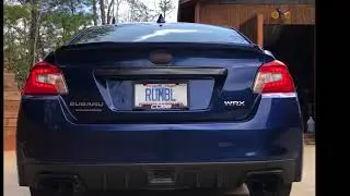 2015 WRX COBB Downpipe with Nameless midpipe and Nameless muffler deletes.