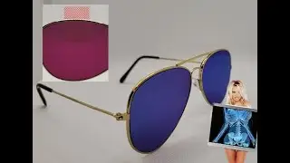 Unboxing Infrared Aviator Sunglasses with XRAY vision to see marked cards!