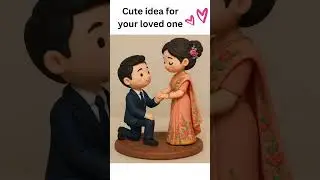Adorable Couple Clay Gift Idea! ✨ Handmade with Love