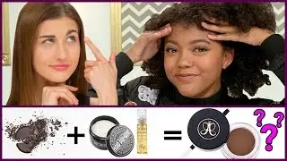 CHEAP DIY EYEBROW GEL POMADE?! - Makeup Mythbusters w/ Maybaby and Maia Noelle