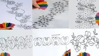 Easy And Simple Border Embroidery Designs For Dress | Most Gorgeous Looking Designs 