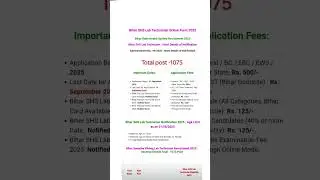 Bihar State Health Society Recruitment 2025
