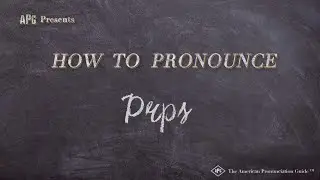 How to Pronounce Prps (Real Life Examples!)