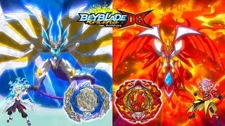 WINDOW ATTACK! Guilty Longinus Kr.MDs-2 vs. Prominence Phoenix Tp.MUn-10 - Beyblade Burst DB Battle!