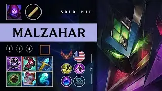 Malzahar Mid vs Ivern - NA Grandmaster Patch 26.02
