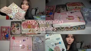 you don’t need much to journal | my simple supplies, sticker collection, recs and tips
