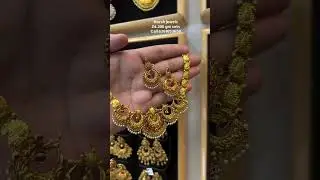 gold Chand Bali earrings necklace design start from only 24 grams