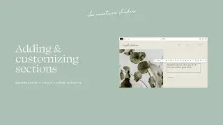 Duplicating & customizing sections in Squarespace 7.1 | website template customizations