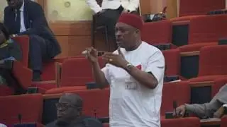 Senator  Samuel Nnaemeka Anyanwu  Imo East   21st June 2016 , laments over the Executive's Interfere