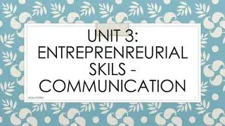 Communication -BEE-G9-PART 1