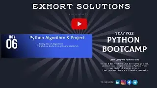 Day 3 LIVE PYTHON BASICS BOOTCAMP | PYTHON BASICS COMPLETE TUTORIAL | PYTHON TUTORIAL