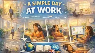 Listen & Read Slowly || A Simple Day at Work