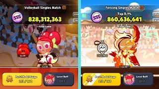 COOKIE SPORT DAY EVENT SSS RANK : VOLLEYBALL AND FENCING SINGLE MATCH [COOKIE RUN OVENBREAK]