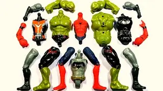 Hulk smash Batman Ant-Man Spider-Man assemble toys video 