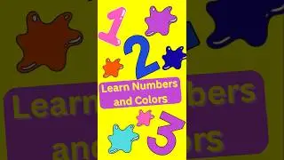 Learn Numbers and Colors | Colors for Kindergarten #shorts #colors
