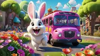 ABC Song with Bunny & Pink Bus | Fun Alphabet Adventure for Kids