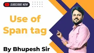 Span tag use in html| Span tag tutorial in Hindi| html tutorial 