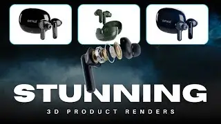 Styylo Echo Buds 3D Animation Blender | Professional 3D Animation Of Earbuds In Blender By Inventiko
