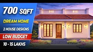 700 Sqft 1 and 2 Bedroom House Designs | House Plans for Small Plots