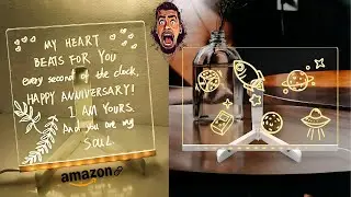 3D LED WRITING BOARD WITH 12 COLOUR PEN | MESSAGE BOARD, TABLE LAMP
