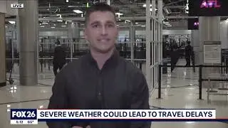 Severe weather in the US could lead to numerous travel delays