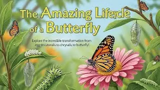 Жизненный цикл в 4 этапа | Метаморфоза: объяснение для детей 🐛➡️🦋