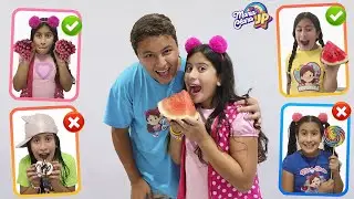 Maria Clara e suas amigas aprendem que frutas são melhores que doces😋