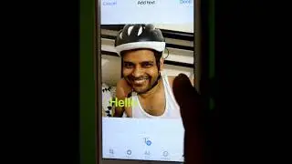 How to add text on profile picture in Facebook iOS or iPhone app