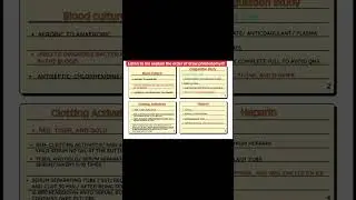 Understanding the Order of draw.