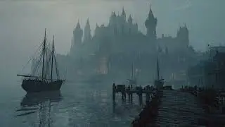 Medieval Castle on the Misty Sea &ndash; Rain, Waves & Thunderstorm Ambience